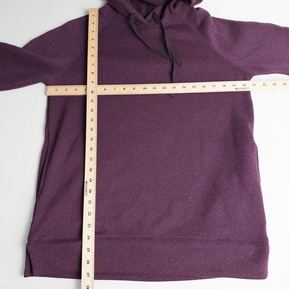 Eddie Bauer Radiator 2.0 Fleece Hooded Pullover Sweatshirt Womens Medium Purple - Picture 4 of 16